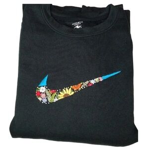 Handmade stitch Nike logo Pullover Sweater